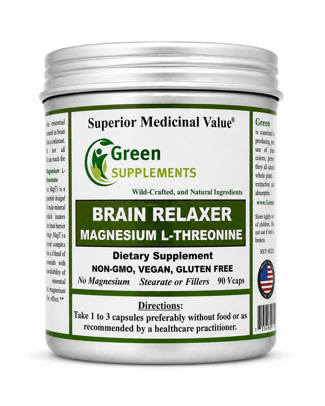 Magnesium L-Threonine, Brain Relaxer, Depression, Anxiety
